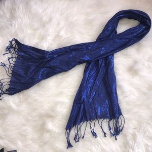 Metallic Blue Scarf